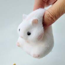 1pcs-Handmade Hamster Toys Ultra Soft Squishy Fidget Toys Squeeze Toys For Stress Relief (Hamster Yellow) - chuột đồng - Xem 9