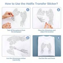 Letter Rhinestone Iron On Transfers NFUmberss Crystal Heat Transfers A4 Size Alphabet Crystal Transfer Appliques Bling Hotfix Transfer Decals Patch For DIY Clothes Garments Shoe Pants Bag,NFUmberss - 數位 - 查看 5