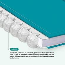 Disco Notebook + Iscool Hardcover 140 Sheets Smart Solid Colors - Blue Topaz - View 9