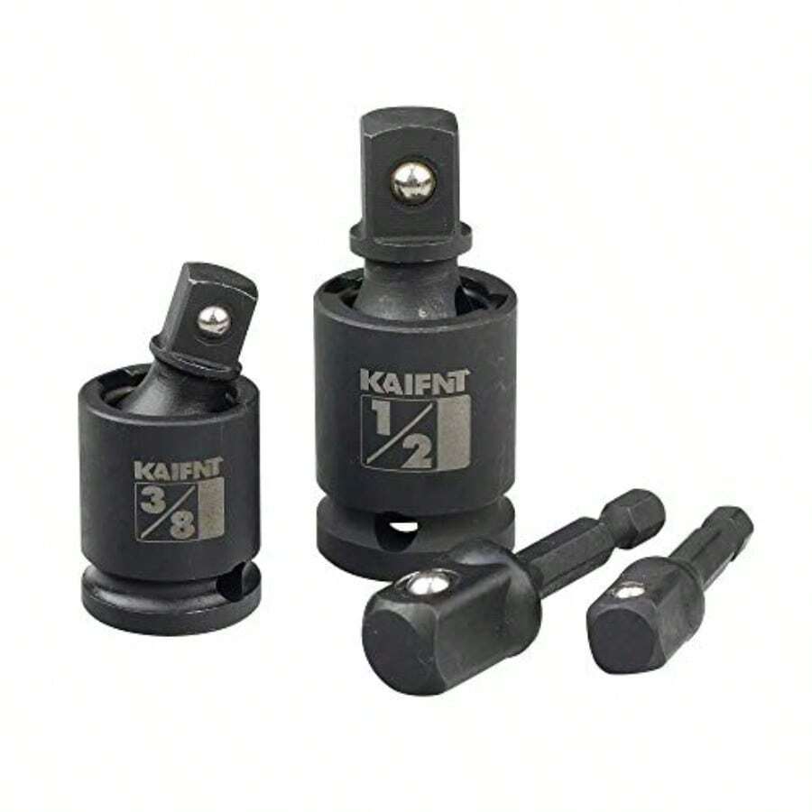 K353 Impact Universal Joint Socket Swivel Set with Socket Adapters 4-Piece - como en la foto - Ver 1