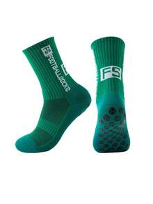 1/5/10Pairs Non Slip Grip Socks For Men And Women Excellent For Football Basketball Baseball Rugby Soccer Cycling Running Hiking Tennis Skateboard Athletic Exercise, Fall Socks - Multicolor - View 5