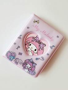 1pc 3-Inch Mini Card Binder, Patterns Include Hello Kitty, Kuromi, Melody, Cinnamoroll - Cute Cartoon Character Photo Album, Ideal Gift For Fans
