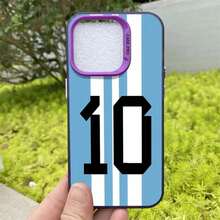 Funda de Número de Fútbol Genial para 17 16e 15 Plus 11 12 14 16 17 Pro Max 13 Cubierta Trasera del Teléfono - Mix02 - Ver 6