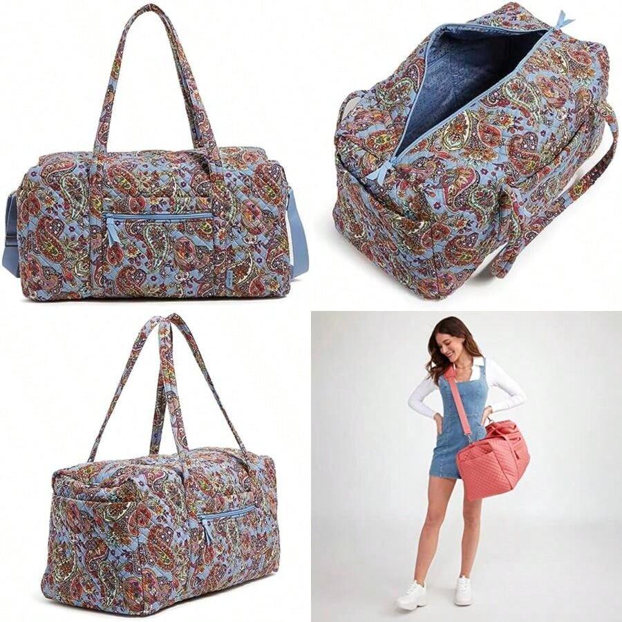 Vera Bradley Bolsa de viaje grande de algodón para mujer(Talla unica Provenza Paisley) - Multicolor - Ver 1