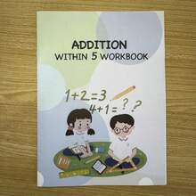 1 Book Addition Practice Within 5 - A Helpful Tool For Home And School Education - White - View 6