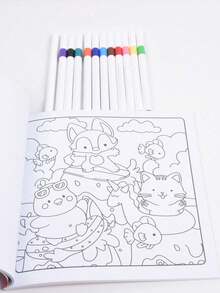 1 Copy Of "Coco" Coloring Book, Suitable For Adults And Children, Bold Yet Simple Designs, Ideal For Relaxation. Can Be Used As Christmas, Halloween, Birthday, Children's Day Gift, Student Supplies, Back To School Supplies Or School Supplies. [Essential For Hand-Drawn] Adult And Teen Coloring Book - Multicolor - View 8