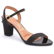 Kit Of 2 Vizzano Women's Sandals With Medium Thick Heel - Original - 亮黑色和酒紅色 - 查看 2
