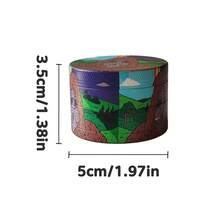 New Cartoon Pattern Zinc Alloy Metal Grinder, 4-Layer Manual Metal Smoking Pipe Grinder, Smoking Accessories, Hand Rolling Tools, Holiday Gifts, Birthday Presents - Green - View 4