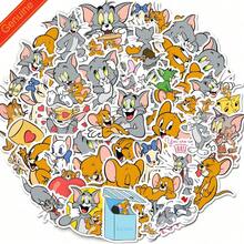 TOM AND JERRY. 50张可爱卡通猫鼠防水贴纸，适用于水瓶、笔记本电脑、铅笔盒、吉他、行李箱等。 - 彩色 - 查看 7