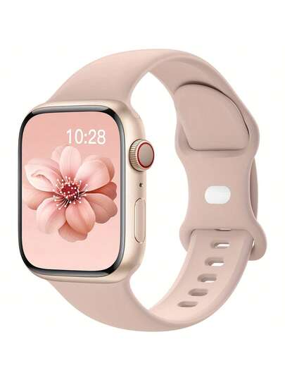 Compatible With Apple Watch Band Sport Silicone Strap Women's 40mm 38mm 41mm 44mm 45mm 46mm 42mm 49mm Women Men,Pink Soft Wristband Waterproof Replacement Sport Strap Compatible With Iwatch Series For Apple Watch Ultra SE/ 11/ 10/ 9/ 8 /7/ 6 /5 /4/ 3/ 2 1/,As A Gift For Students Returning To School