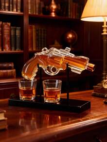 Decanters - 1 Whiskey Decanter + 2 Wine Glasses - View 4