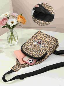 Customized Fashionable Sling Bag, Can Be Customized With Your Unique Design, Text, And Photos, Suitable For Travel, Hiking, And Yoga, Neutral Sports Waist Pack With Adjustable Lightweight Chest Bag - Multicolor - View 5