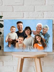 Catygift Customized Family Photo Collage Canvas Print, Personalized Family Canvas Wall Art, Unique Family Photo Gift For Mom, Dad, Anniversary - As Shown - View 8