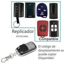 Llavero De Control Remoto Inalámbrico, 4 Controles Universales Para Puertas 433 Mhz Clonador, Control Remoto De Clonación Universal, Para Controlar Tus Dispositivos Coches Casas, Mando Garaje Universal - Negro - Ver 3