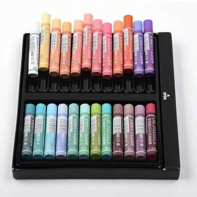 1 Set de Suministros de Arte para Volver a la Escuela, Pasteles de Aceite Lavables, Colores Ricos, Regalo para Volver a la Escuela