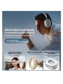 Auriculares RB-602HB: Llamadas de alta definición, botones multifunción, diseño ligero, ajuste cómodo, bajo consumo de energía. - Estrella negra - Ver 7