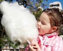 Cotton Candy Cones 24Pcs 11.8" Cotton Candy Holder Stick Paper Straw Cones Birthday Wedding Party Candy Making (-24pcs) - 白色 24 件 - 查看 6