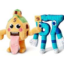 4个“偷走你的大脑”毛绒玩具，67英寸表情丰富的毛绒抱枕娃娃，可爱玩具，粉丝礼物，男女皆宜，生日礼物 - 彩色 - 查看 11