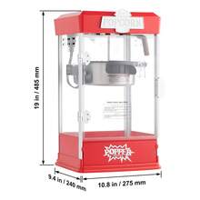Macchine per popcorn - Rosso 480 W - Visualizzare 10