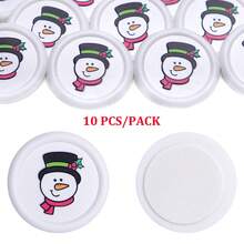 10 szt. samoprzylepnych naklejek z pieczęcią lakową z kolekcji świątecznej, nie wymagających podgrzewania, do ozdabiania zaproszeń na prezenty świąteczne i kopert, a także jako upominki na przyjęcia świąteczne i kartki okolicznościowe - Wielokolorowe - Zobacz 22