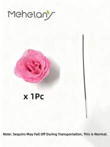 MEHELANY 20支/套 2.76英寸闪光玫瑰花束，DIY人造闪光花束，粉色仿真花，人造玫瑰，永不凋谢的闪亮人造玫瑰花束，适合周年纪念、订婚、结婚礼物、家居装饰、办公室厨房装饰、派对装饰、房间装饰、情人节装饰、母亲节装饰、送给女友、妈妈、女士的生日礼物（含包装纸）