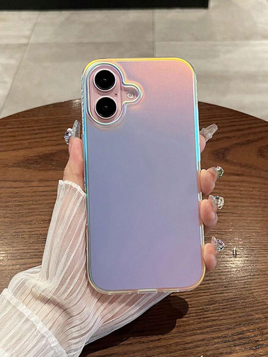 1 ốp lưng điện thoại laser gradient nhiều màu sắc, chống sốc, bảo vệ điện thoại, tương thích với iPhone 11 12 13 14 Plus 15 16 Pro Max - màu sắc - Xem 1