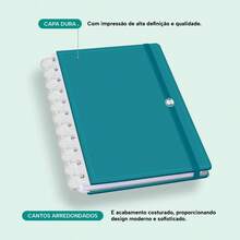 Disco Notebook + Iscool Hardcover 140 Sheets Smart Solid Colors - Blue Topaz - View 8