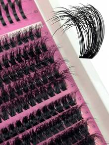 Hinarin 272pcs Pointed False Eyelash Cluster Set, 14-20mm, Cartoon Style, Thick, Suitable For Eyelash Extension, Individual Lashes, DIY Lashes - D - View 4