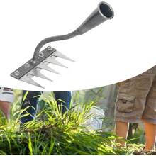 Garden Rake Lawn afloja Herramientas manuales y sólidas versátiles para jardín en el Propietario de la casa Gratuita HOF 5 DientesGarden Rakes - 5 días - Ver 2