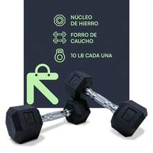 Kit de Mancuerna hexagonal de caucho Lincky de 10, 15, 20 y 25 libras, Par de mancuernas Ideal para ejercicio en casa, gym, crossfit, ejercicio de entrenamiento de fuerza profesional o hogar. - Negro - Ver 6