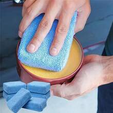 1/10pcs Microfibre Car Wax Applicator Pads Soft Auto Detailing Wax Sponge Rectangle Foam Car Paint Polishing Pad Auto Cleaning - Multicolor - View 8
