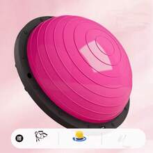 1 szt. Piłka do biegania Bosu, piłka do burpee do pilatesu, piłka do jogi, półkulista piłka do ćwiczeń równowagi, fitness dla dzieci do użytku domowego - Wielokolorowe - Zobacz 6