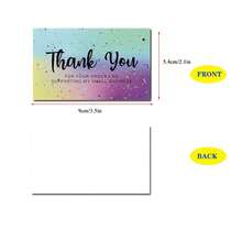 50pcs Thank You Cards, Greeting Cards For Holidays, Weddings, Business Parties, Invitations - Multicolor - View 2