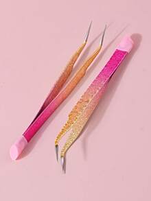 كليمونلا قطعة واحدة من ملقاط الأظافر ذو الطرفين للنساء، مجموعة ملقاطات من الفولاذ المقاوم للصدأ ملقاط منحني ملقاط دقيق لتمديد الرموش ملقاط مدبب للأشغال اليدوية وأداة التقاط الراين ستون، لوازم الأظافر، أدوات الأظافر، أدوات فن الأظافر، العودة إلى المدرسة، الأظافر، أدوات الأظافر لأظافر الضغط