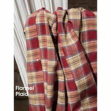 - Falda larga de franela a cuadros para mujer, cintura alta, acampanada, plisada, estilo casual, clsico, oficina, con bolsillos - Tartán rojo vino + G - Ver 6