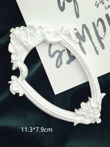 1 Pc Retro Oval Square Resin Photo Frame Ornament Nail Photo Prop Display Decoration Supplies