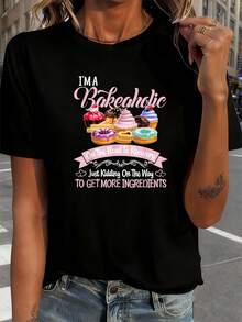 Camisetas femininas - Preto - Ver 8