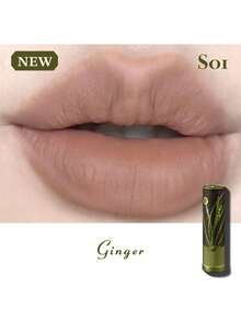 GIRLCULT Velvet Matte Lipstick S01 Turmeric, Soft Focus Effect, Brightening, Luxurious Makeup, Lightweight Smooth Texture, No Heavy Feel, Easy To Apply, High Color Payoff, Long-Lasting, Nourishing Lips, Gift Set - S01 Ginger - View 7