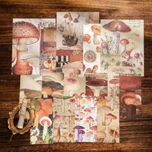 Scrapbooking Supplies Kit, Vintage Botanical Aesthetic Scrapbook Kit Bullet Junk Journal, Stationery, A6 Grid Notebook, Flower Journaling Supplies, Birthday Teen Women - 菇 - 查看 6