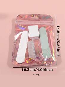 Nail Art Tool Kit, Mini Nail File, Buffing Pad And Stick- Odorless For DIY Jewelry Polishing And Nail Care,Acrylic Nail Brush, Soft Nail Art Manicure Pedicure Brush For Remove Dust Cleaning - Multicolor - View 5