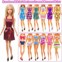 Miunana 51 PCS Ropa y Accesorios para Muñecas de 4 Piezas Vestidos de Moda 3 Tops y Pantalones 2 Piezas de Vestidos de 2 Juegos de Baño Bikini 15 Zapatos 30 Ropa y Accesorios - 1 - Ver 6
