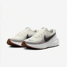 Nike 男鞋新款減震網面透氣跑鞋 - 米色/褐色 - 查看 4