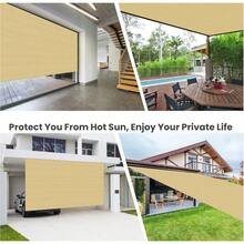 90% Privacy Screen Shade Fabric Cloth 6 x 10 Sun Shade Cloth with Reinforced Grommets?for Outdoor Patio Canopy Porch Pergola Cover 6X10ft MochaShade Cloth - Beis - Ver 5