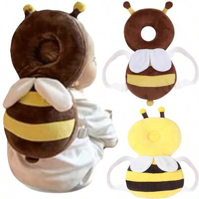 Baby Toddler Head Protection Pillow, Breathable Anti-Fall Pillow, Bee Shaped Head Guard