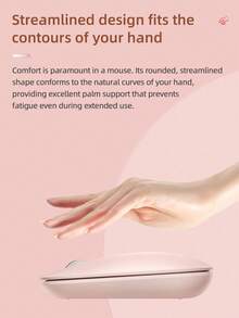 HP 惠普无线静音鼠标，电脑鼠标，游戏鼠标 - 符合人体工程学的右手设计，2.4GHz 稳定连接 - 适用于台式机和笔记本电脑 - 粉色 - 查看 6