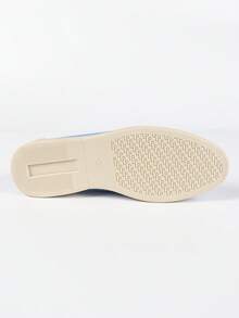 女士簡約精緻金色裝飾樂福鞋 - 藏蓝色 - 查看 10