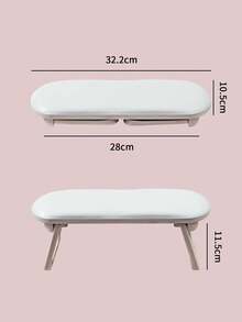 Cojín plegable de escritorio para manicura - Blanco - Ver 7