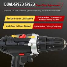 21V Lithium-Ion Rechargeable Drill Driver - Electric Tool Set For Home And DIY Projects - Handheld Screwdriver With LED Light And Variable Speed Control - Xem 10