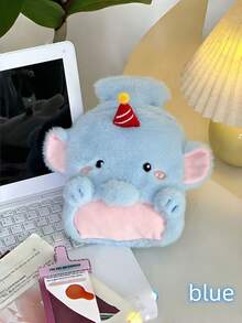 加厚暖水袋，防爆设计，卡通造型，可暖手、暖肚子，适合学生使用，毛绒可爱 - 彩色 - 查看 7