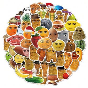 58pcs Robloxs Face-Winning Smile Stickers, High-Definition Printed Pattern Clear And Easy-To-Separate Stickers, Vinyl Encapsulation Stickers, Suitable For Envelopes, Water Bottles, Computers, Laptops, Mobile Phones, Suitcases, Notebooks, Refrigerators